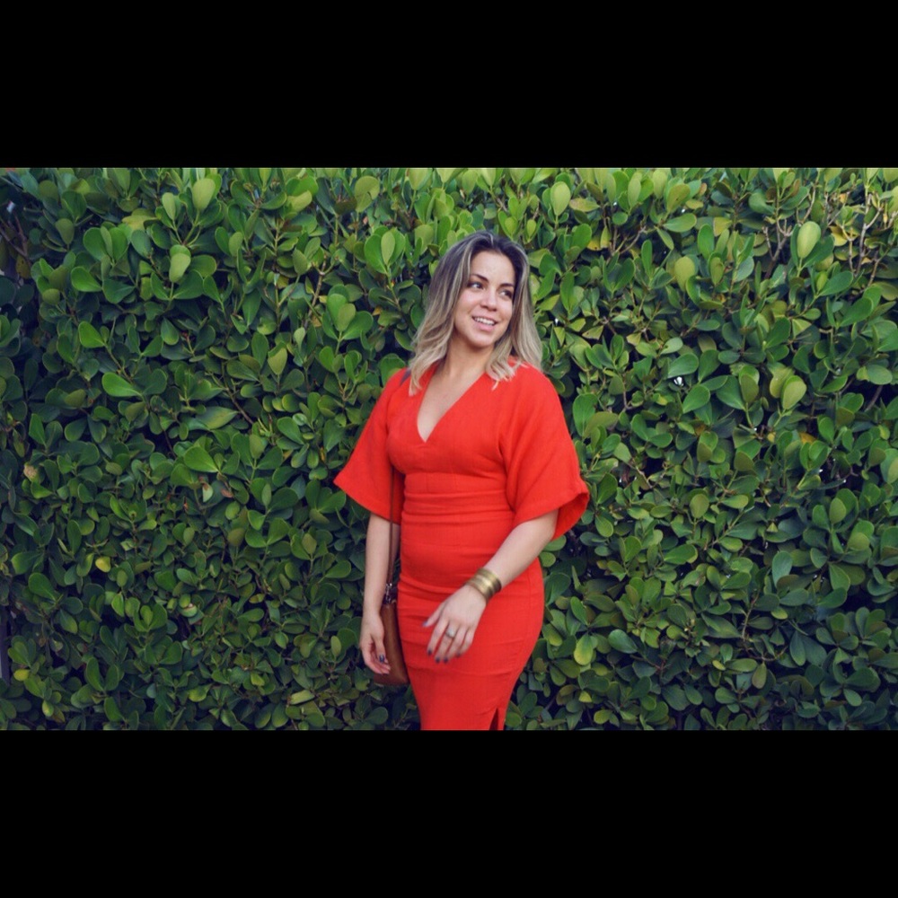 Red dress size small